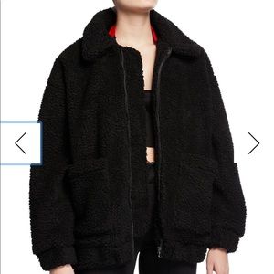 I AM GIA JACKET Pixie Sherpa Zip-Front Coat